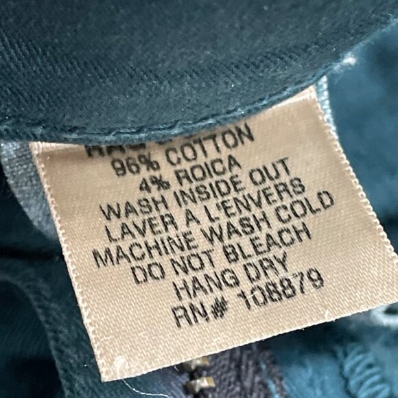 Rag & Bone Women’s Teal Cotton/Roica Skinny Jeans Size 28 - Picture 7 of 8
